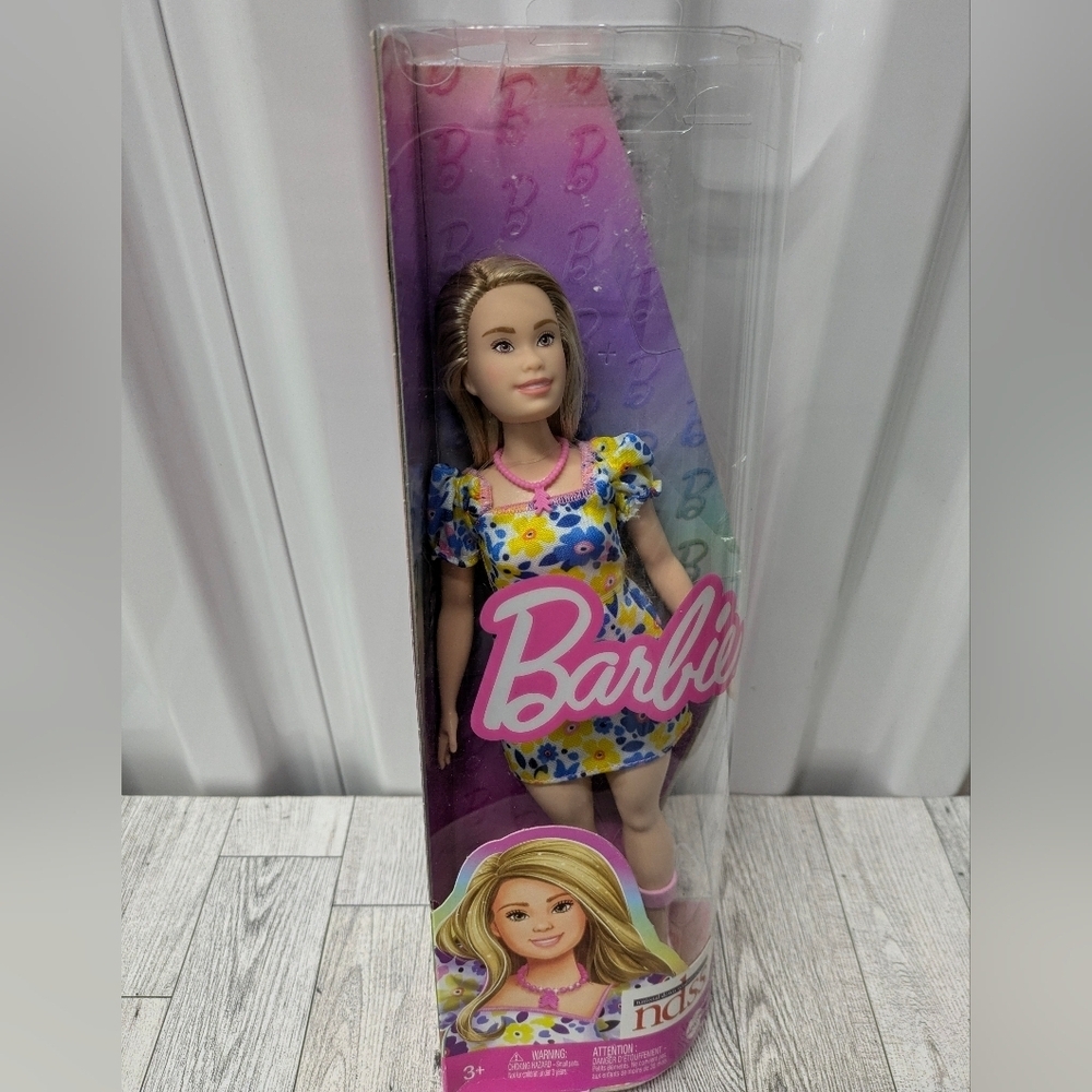 Barbie Doll in Colorful Floral Dress